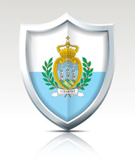 Shield with Flag of San Marino
