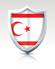 Shield with Flag of Northern Cyprus