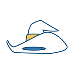 Witch hat isolated icon vector illustrationgraphic design
