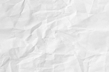 Crumpled white paper texture