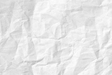 Crumpled white paper texture