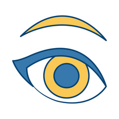 Beautiful woman eye icon vector illustrationgraphic design