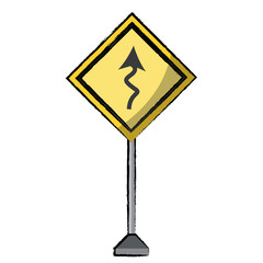 warning road signs design