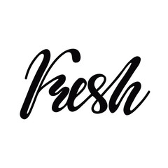Lettering Fresh. Vector illustration.