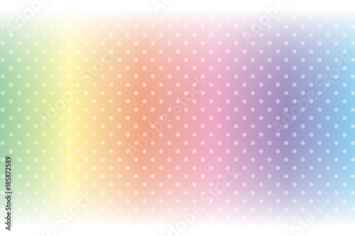 Background Wallpaper Vector Illustration Design Free Free Size Charge Free Colorful Color Rainbow Show Business Entertainment Party Image 背景素材 水玉模様 ポッカドットパターン パステルカラー ぼかし ソフトフォーカス 包装紙 贈り物 Wall Mural Tomo00
