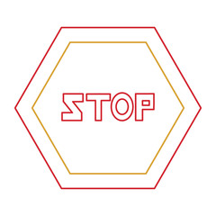 stop road sign icon