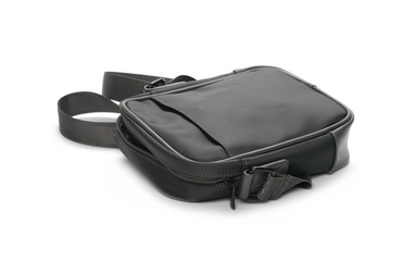 Naklejka premium Black bag isolated on white background