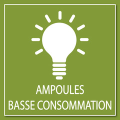 Logo ampoule basse consommation.