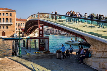 Naklejka premium Venedig, Ponte della Costituzione