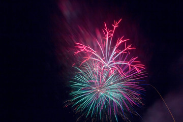 Happy new year fireworks