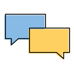 speech bubbles message talk chat icon vector illustration
