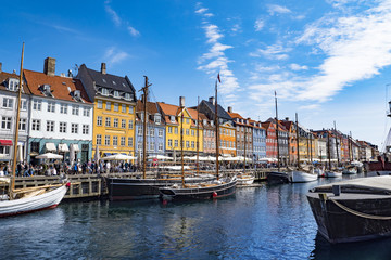 Fototapeta na wymiar Copenhagen, Denmark on the Nyhavn Canal.