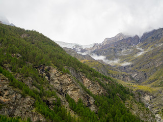 Fototapeta na wymiar Mountains view in Zermatt, Switzerland