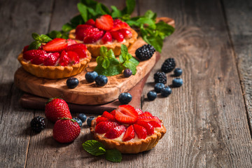 Fresh homemade berrie tarts