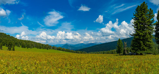 Fototapeta premium Mountain pass, Altay, Siberia, Russia, Autumn