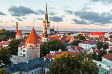 Sunset in Tallinn