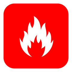 Flame shape vector pictogram