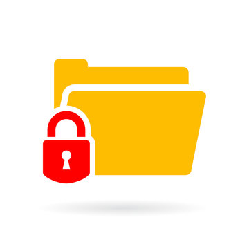 Protected web folder vector icon