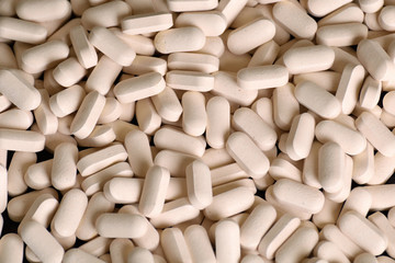 Background from White long-lacting tablets