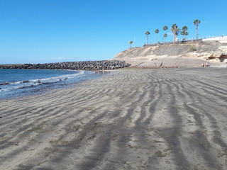 Morning fañabe beach 