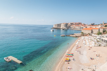 Beach in Dubrovnik Croatia