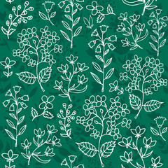 Floral seamless pattern. Can be used for textile, website background, book cover, packaging.