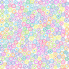 Seamless texture with flowers. Can be used for textile, website background, book cover, packaging.