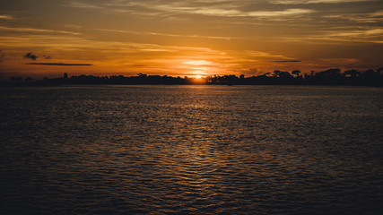 Fototapeta na wymiar sunset at sea - Indonesia