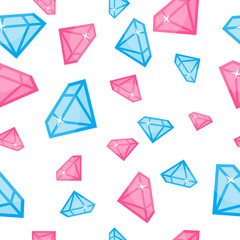 Diamonds of Different Size Seamless Pattern Vector