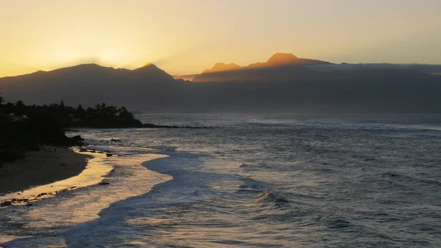 sunset from maui's hookipa beach