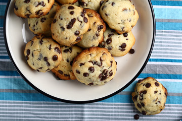 Butter cookies with chocolate