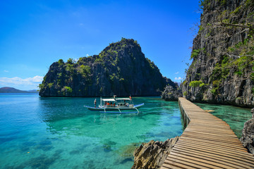 Seascape of Coron Islands, Philippines