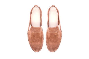 male shoes isolated on white