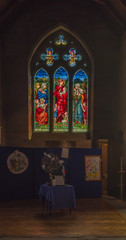 Fototapeta premium Brechin Cathedral Scotland (Interior shot of Window)