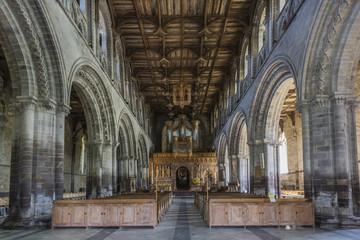 Fototapeta premium St. David's Cathedral, Wales, UK (Interior shot)