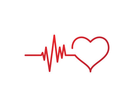 Art design heartbeat pulse