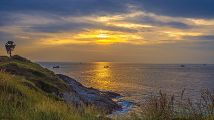 Fototapeta premium Sunset in Phuket,Thailand