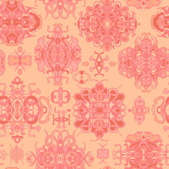 Seamless pattern with colorful abstract shape