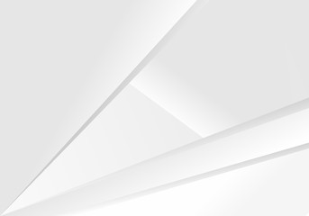 Abstract White and gray color technology modern futuristic background, vector illustration