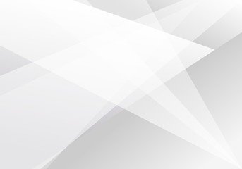 Fototapeta premium Abstract White and gray color technology modern futuristic background, vector illustration