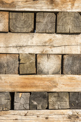 Ein Stapel Holz als Hintergrund