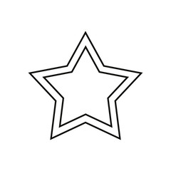 Double star vector icon