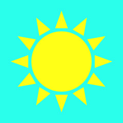 sun icon, sun logo, vecror illustration
