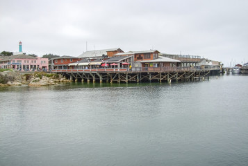 Naklejka premium american pier scenery