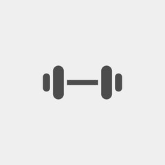 Dumbbells flat vector icon