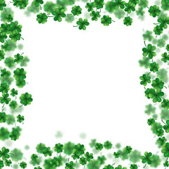 St Patrick s Day frame isolated on white background. EPS 10 vector