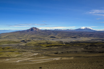 Vue depuis le volcan Cotopaxi, Équateur