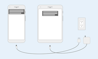 Vector Illustration of Electronic Devices
