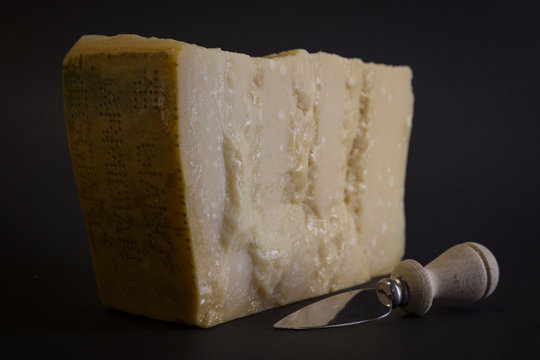 Slice of Parmigiano Reggiano Cheese