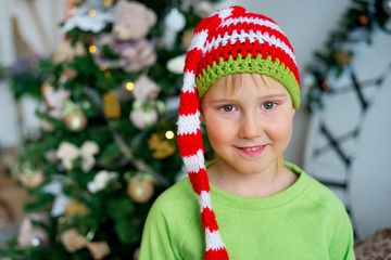 Kid celebrating christmas